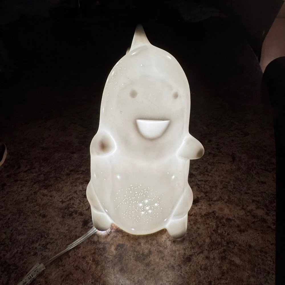 Kids Dinosaur Night‎ Light Lamp Sft White Glow Bedroom Nursery Decor Accent LED